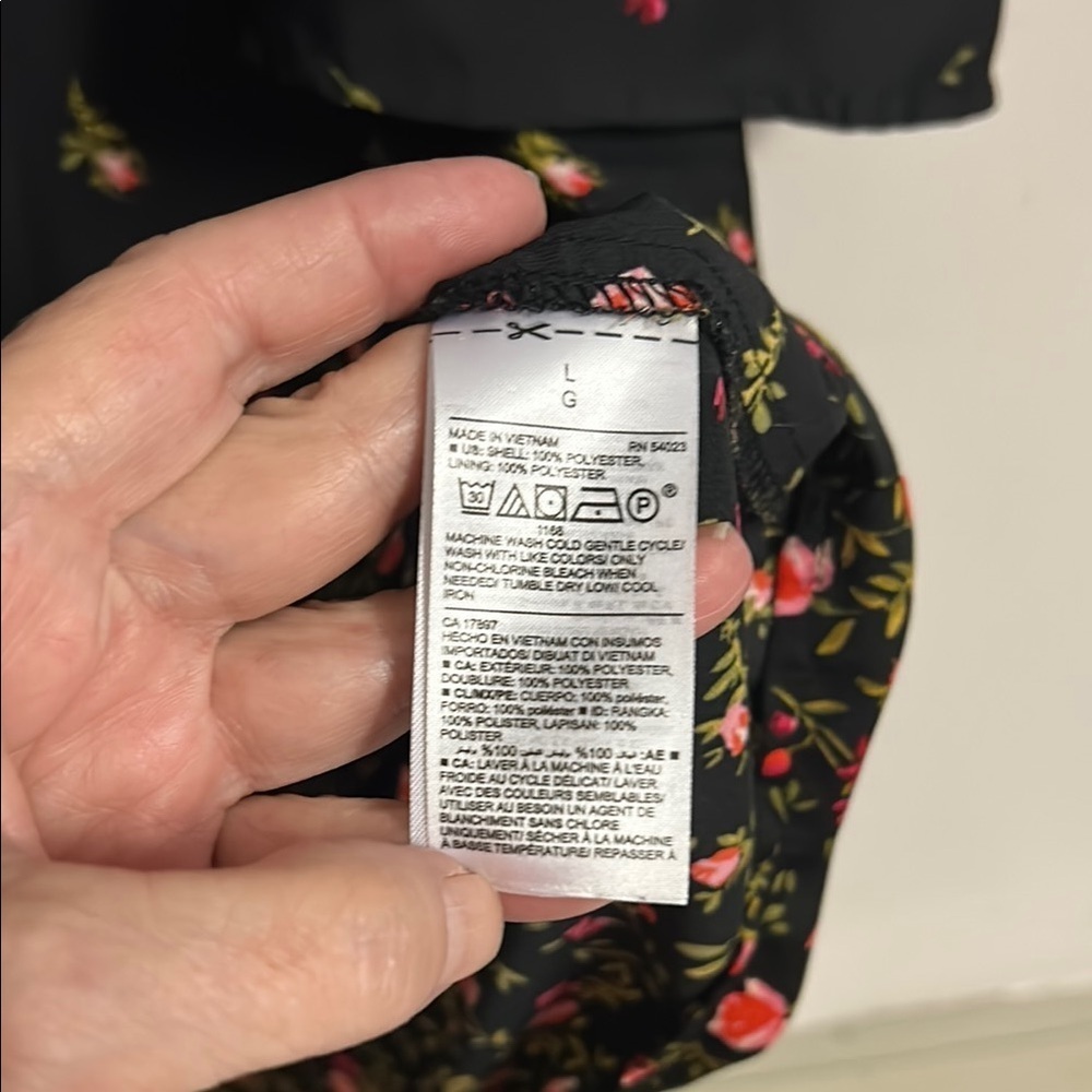 Floral Black Dress - Picture 3 of 6